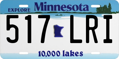 MN license plate 517LRI