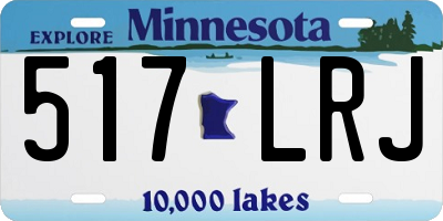 MN license plate 517LRJ