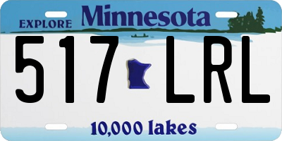 MN license plate 517LRL