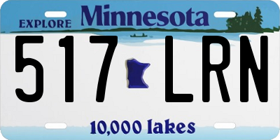 MN license plate 517LRN