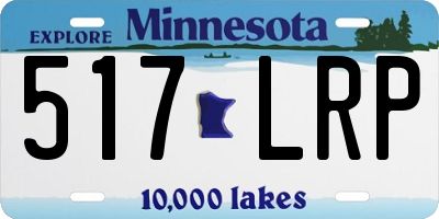 MN license plate 517LRP
