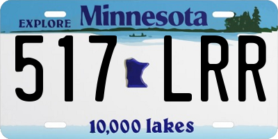 MN license plate 517LRR