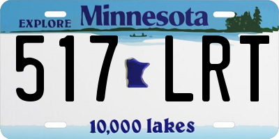 MN license plate 517LRT