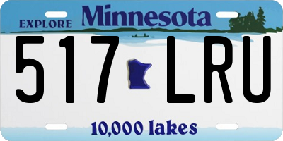 MN license plate 517LRU