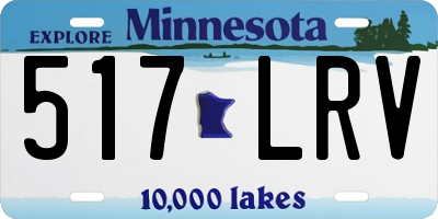 MN license plate 517LRV