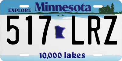 MN license plate 517LRZ