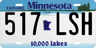 MN license plate 517LSH
