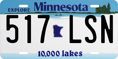 MN license plate 517LSN