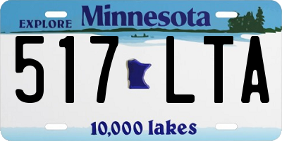MN license plate 517LTA