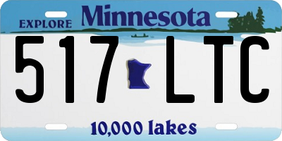 MN license plate 517LTC