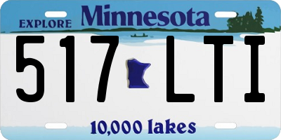 MN license plate 517LTI
