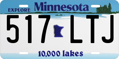 MN license plate 517LTJ