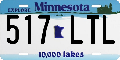MN license plate 517LTL