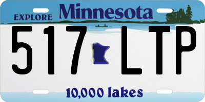 MN license plate 517LTP