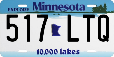 MN license plate 517LTQ