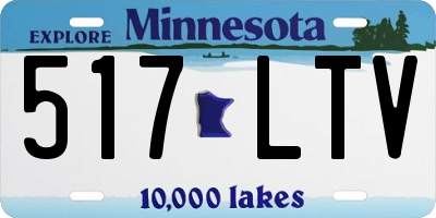 MN license plate 517LTV