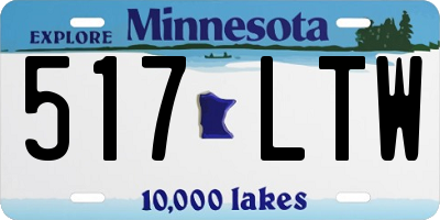 MN license plate 517LTW