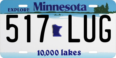 MN license plate 517LUG