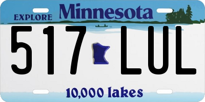 MN license plate 517LUL