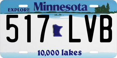 MN license plate 517LVB