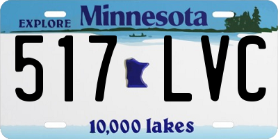 MN license plate 517LVC