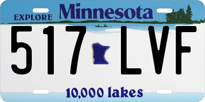 MN license plate 517LVF