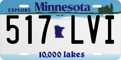 MN license plate 517LVI
