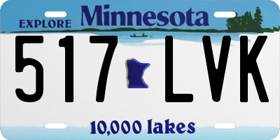MN license plate 517LVK
