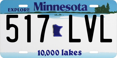 MN license plate 517LVL