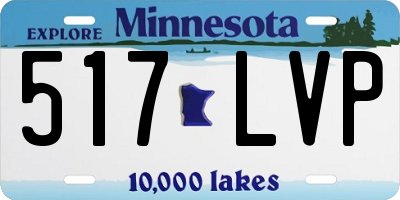 MN license plate 517LVP