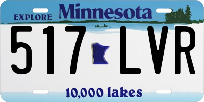 MN license plate 517LVR