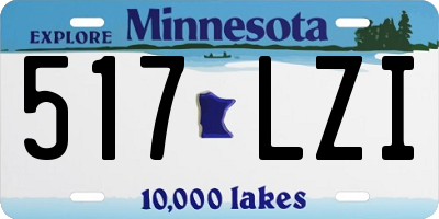 MN license plate 517LZI