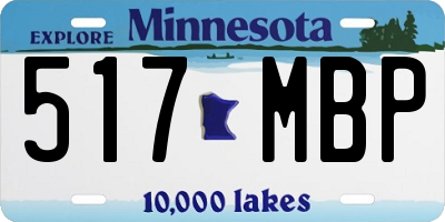 MN license plate 517MBP