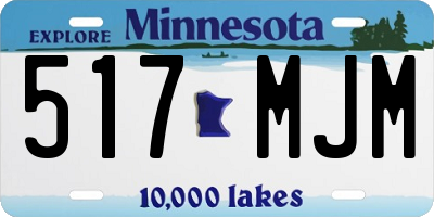 MN license plate 517MJM