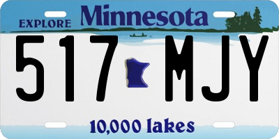 MN license plate 517MJY