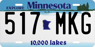 MN license plate 517MKG