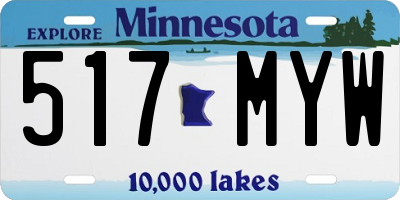 MN license plate 517MYW
