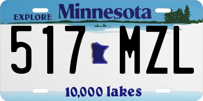 MN license plate 517MZL