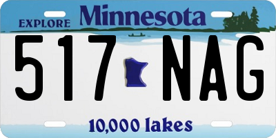 MN license plate 517NAG