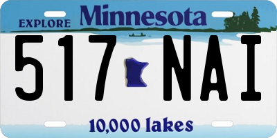 MN license plate 517NAI