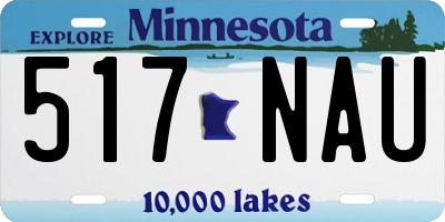 MN license plate 517NAU