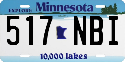MN license plate 517NBI