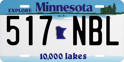 MN license plate 517NBL