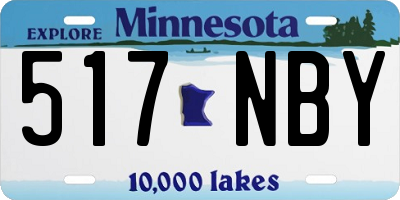 MN license plate 517NBY