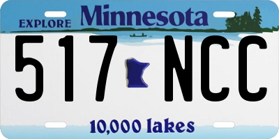 MN license plate 517NCC