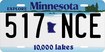 MN license plate 517NCE