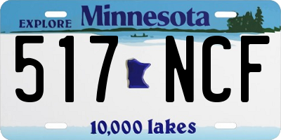 MN license plate 517NCF