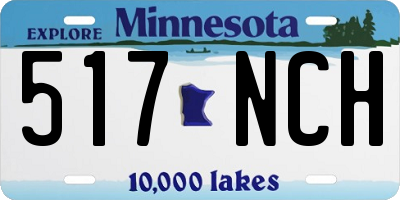 MN license plate 517NCH