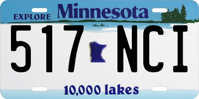 MN license plate 517NCI