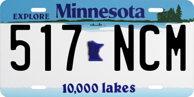 MN license plate 517NCM